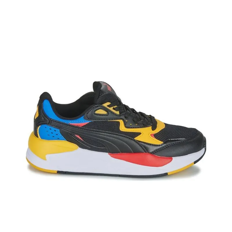 PUMA X Ray Speed Abrasion Resistant Breathable Low Top Running Shoes Unisex Black Yellow-1