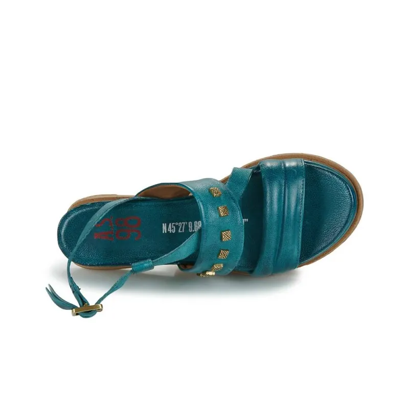AirStep One Strap Sandals Women's Blue-10