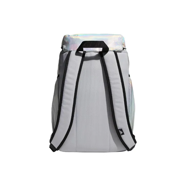 Adidas YG FLAP BP Recyclable Polyamide Backpack Regular Unisex Light Silver-2