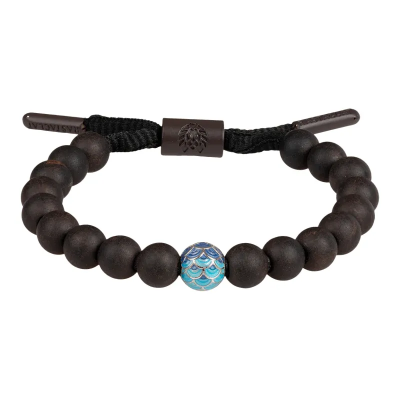 Rastaclat Ebony Small Lion Chinese Style Beaded Bracelet Unisex-7