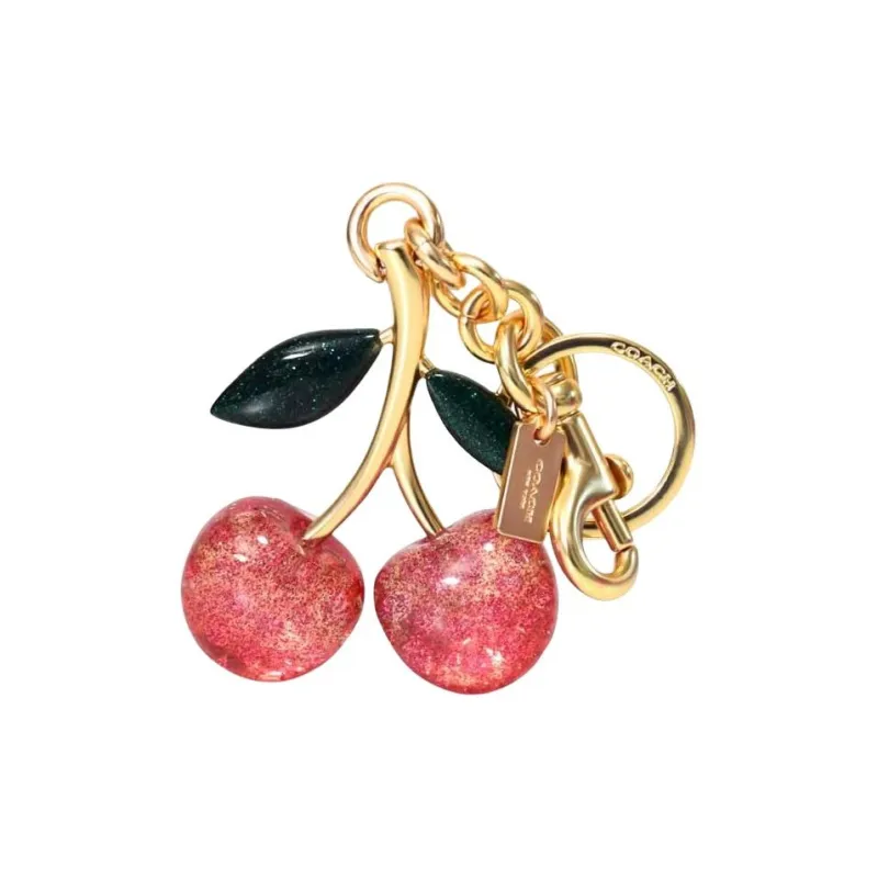 COACH Resin & Metal Bag Accessory Women's Red/Gold-3