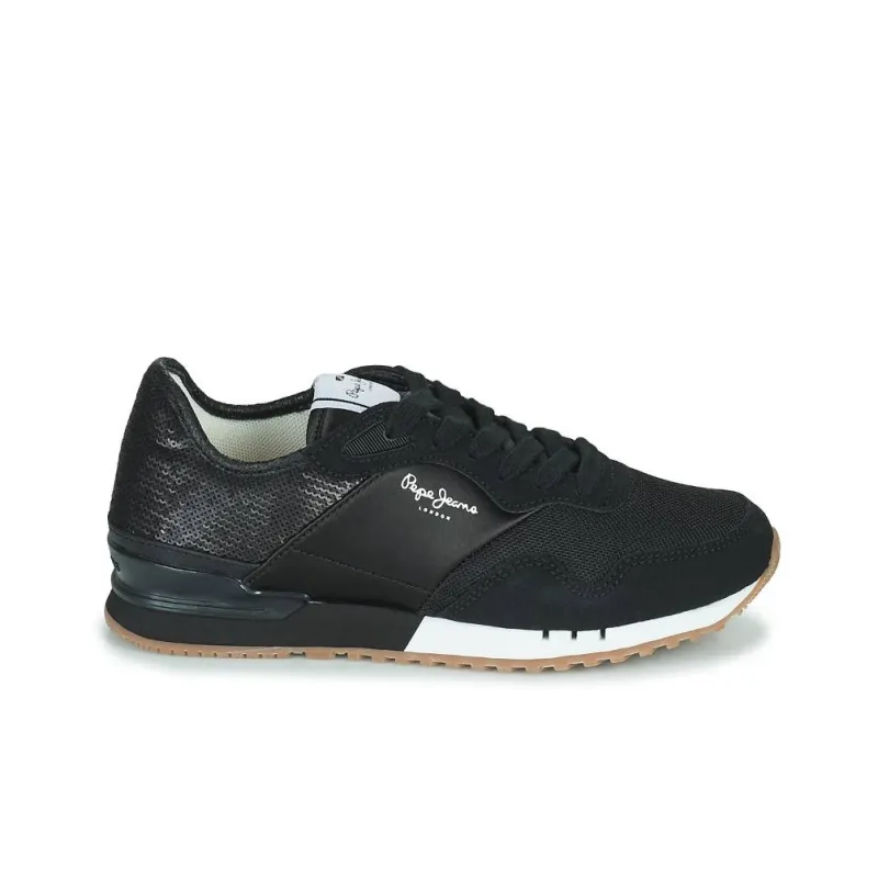 Pepe Jeans London Abrasion Resistant Low Top Casual Shoes Women's Black-7
