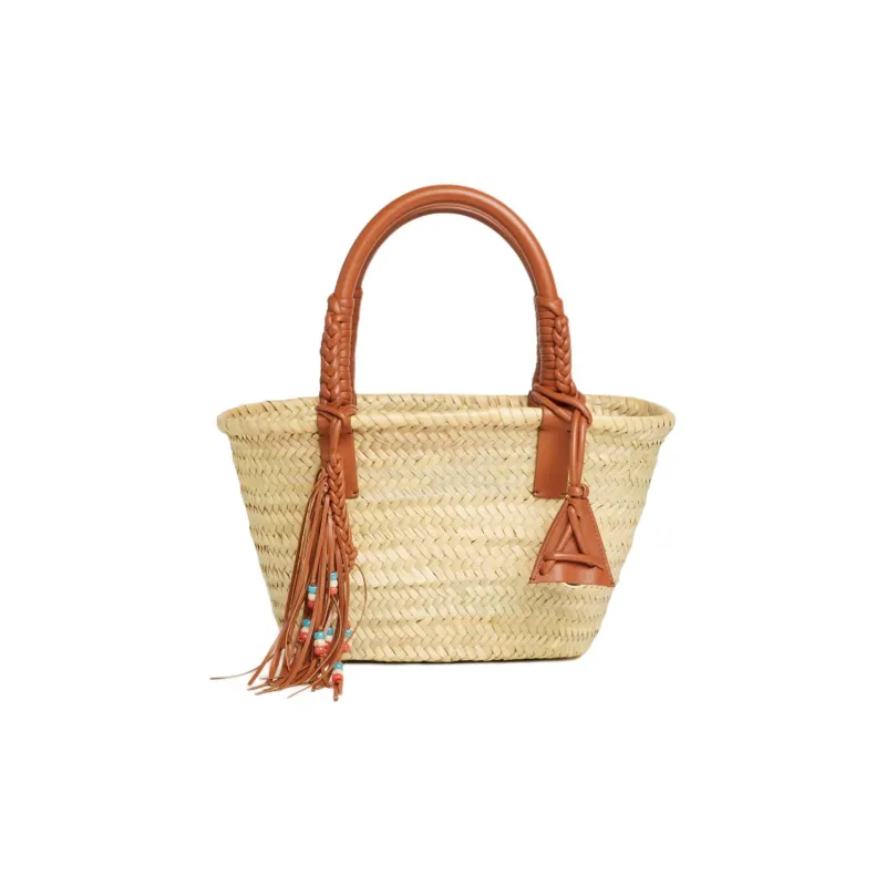 Alanui Small Icon Palm Leaf Tote Bag-0