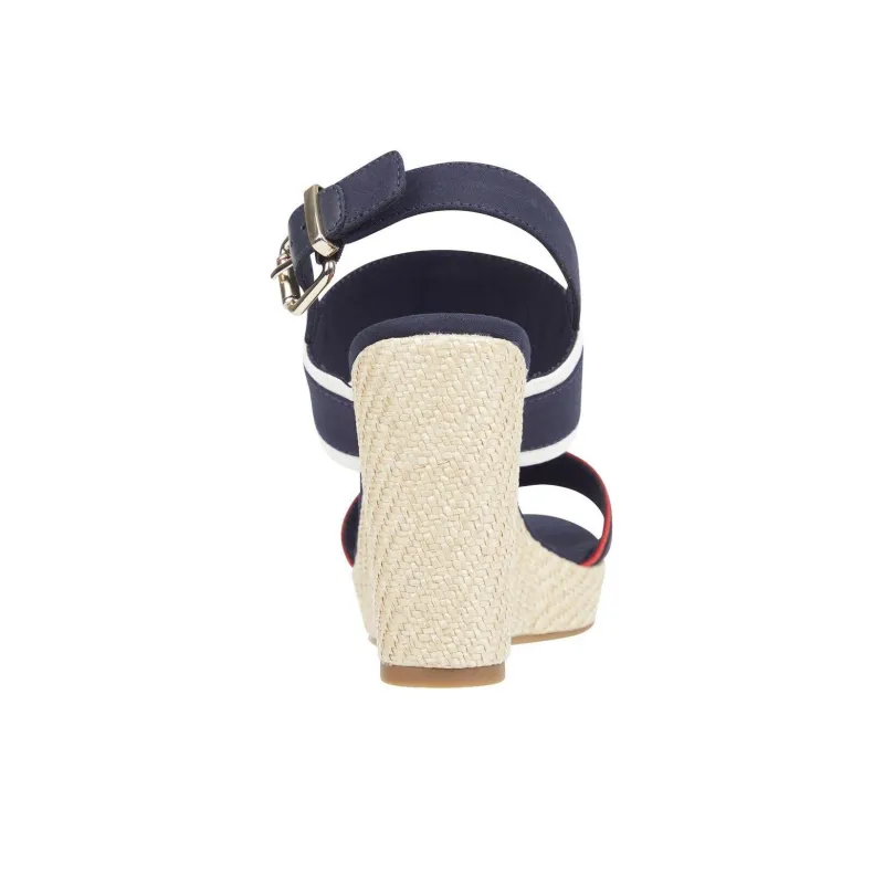 Tommy Hilfiger One Strap Sandals Women's Blue Red-4