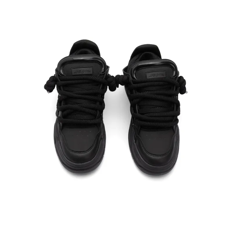 ABCIU x Seattle Palm Anti Slip Wear Resistant Low Top Skateboard Shoes Unisex Black-4