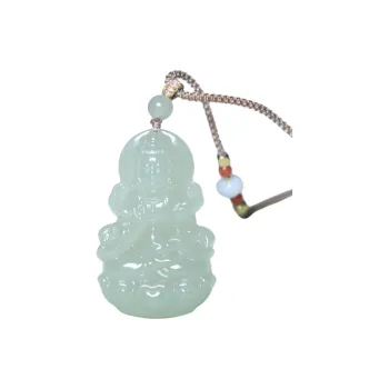 Ingenuity Hetian Jade Pendants Men's Pale Greenish-White Jade