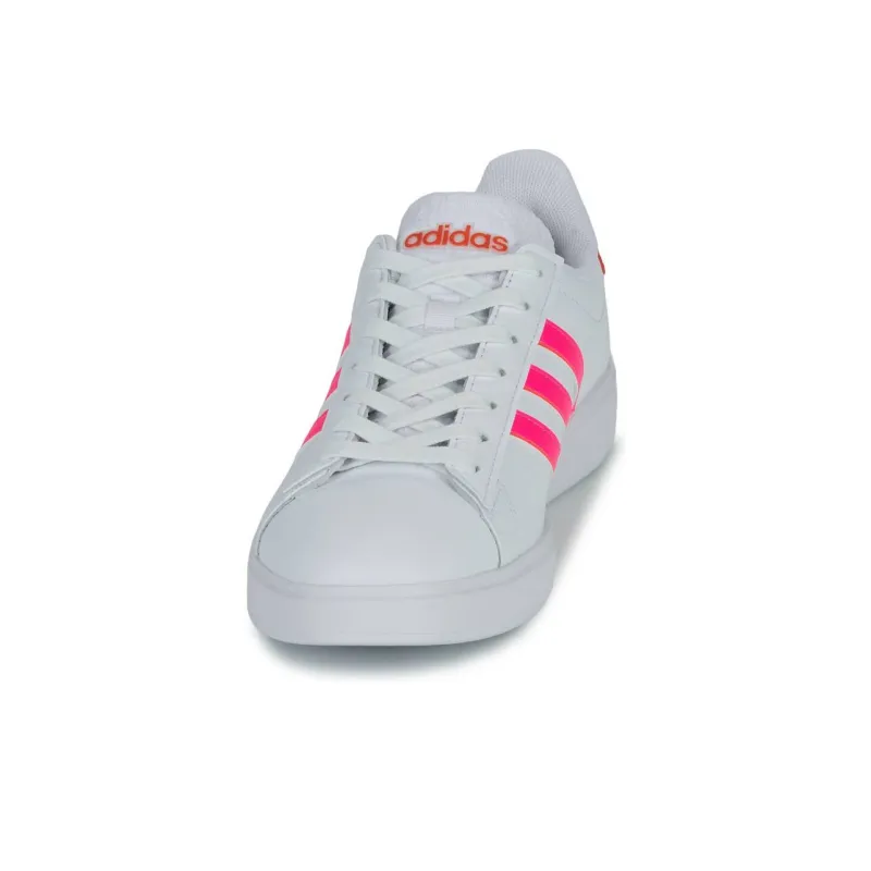 Adidas Grand Court 2.0 Cloud White Lucid Pink Bright Red Women's-4