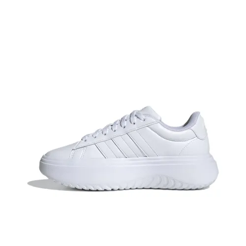 Adidas Women's Grand Court Platform 'Crystal White'