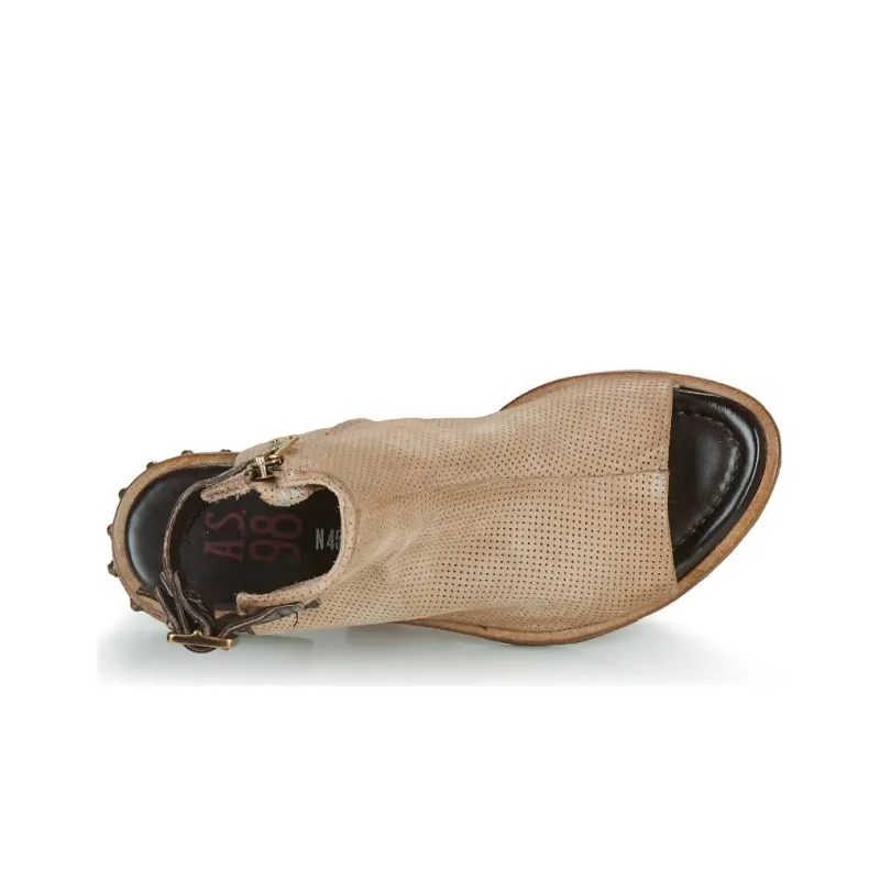AirStep One Strap Sandals 4cm Women's Beige-8
