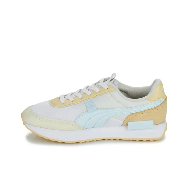 PUMA Future Rider Pastel Wns Abrasion Resistant Breathable Low Top Casual Shoes Women's Beige Yellow-0