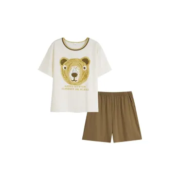 Sha Qian Pajama Set Summer Women's Deep Sea Green