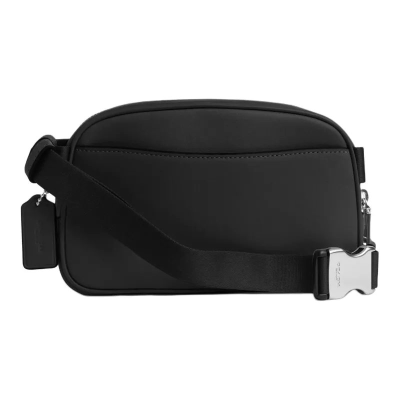 COACH Refined Calfskin Fanny Pack Trumpets Women's Silver & Black-1
