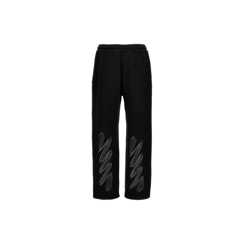 OFF-WHITE Scribble Diags Drawstring Joggers-1