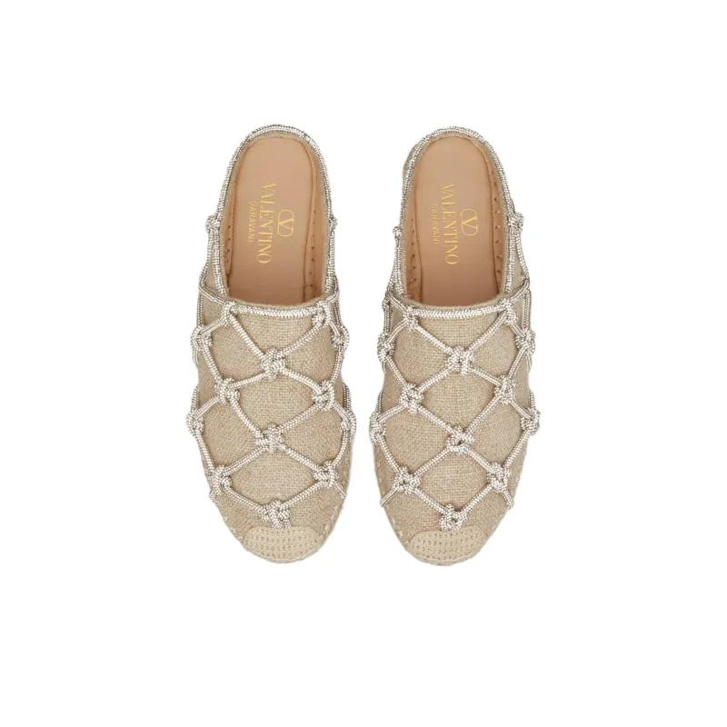 Valentino Garavani Embellished Slip-On Espadrilles Women's-4