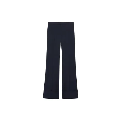 GUCCI X Harry Styles Co-branded Casual Pants Women's Navy Blue