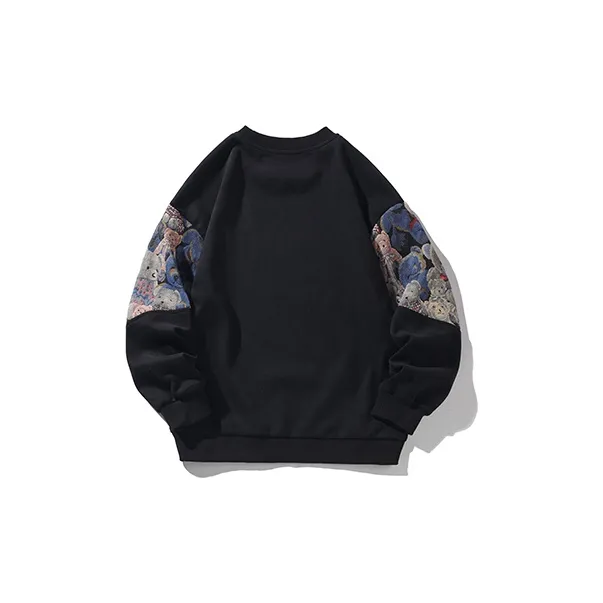 YooMore American Casual Bear-Print Unisex Sweatshirt-20