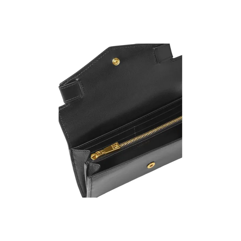 FANSIZHE Calfskin Wallet Women's Black-2