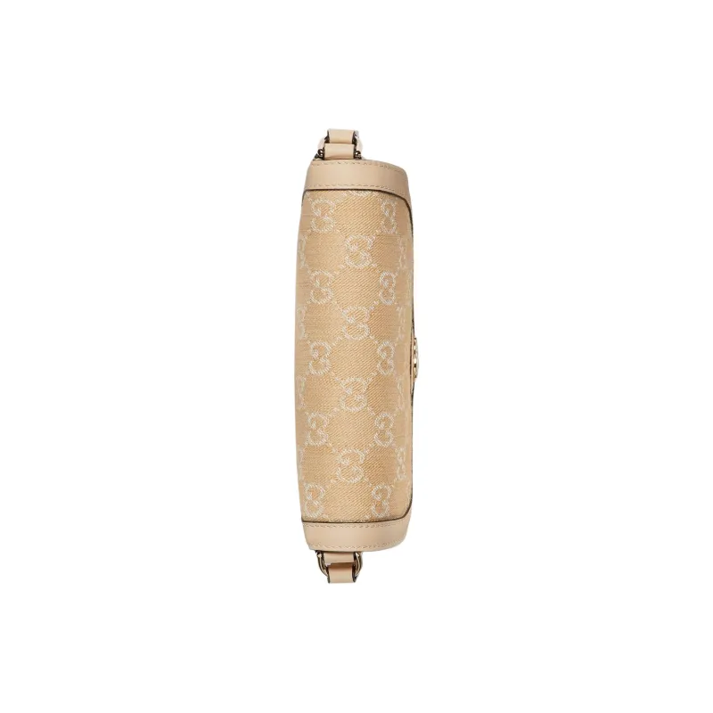 GUCCI Ophidia Denim Portable Crossbody Bag, Shoulder Bag Women's Light Beige-4