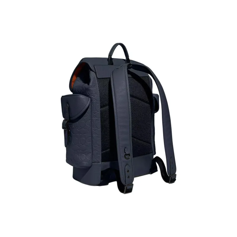 COACH Hitch Cow Leather Backpack Tubas Women's Denim-1