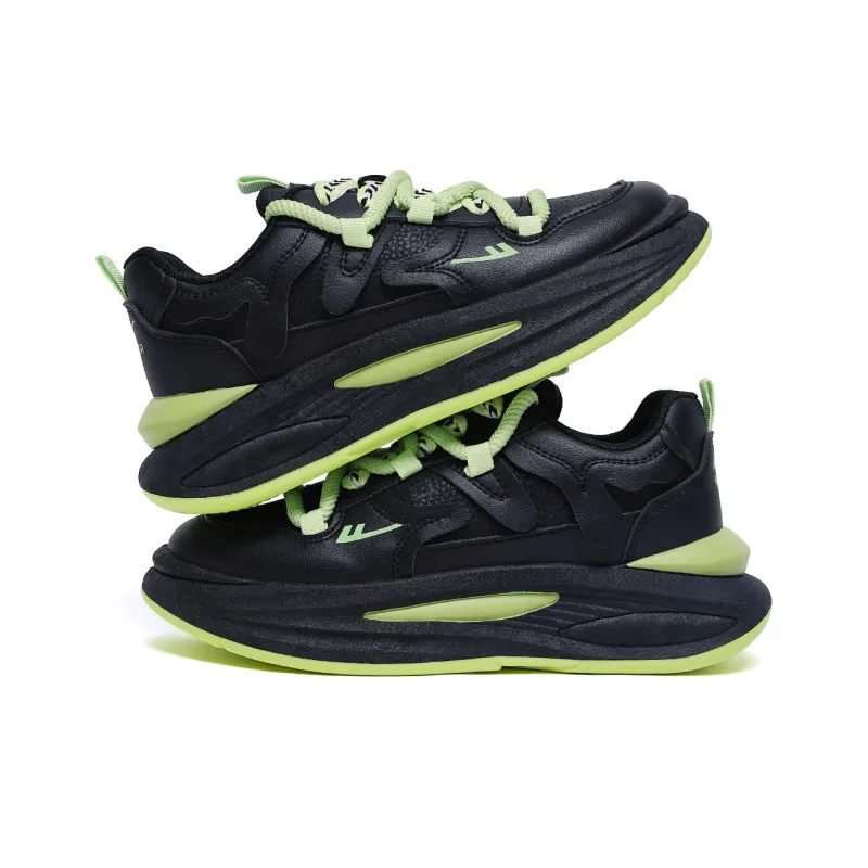 Warrior Slip Resistant Height Increasing Low Top Chunky Sneakers Unisex-3