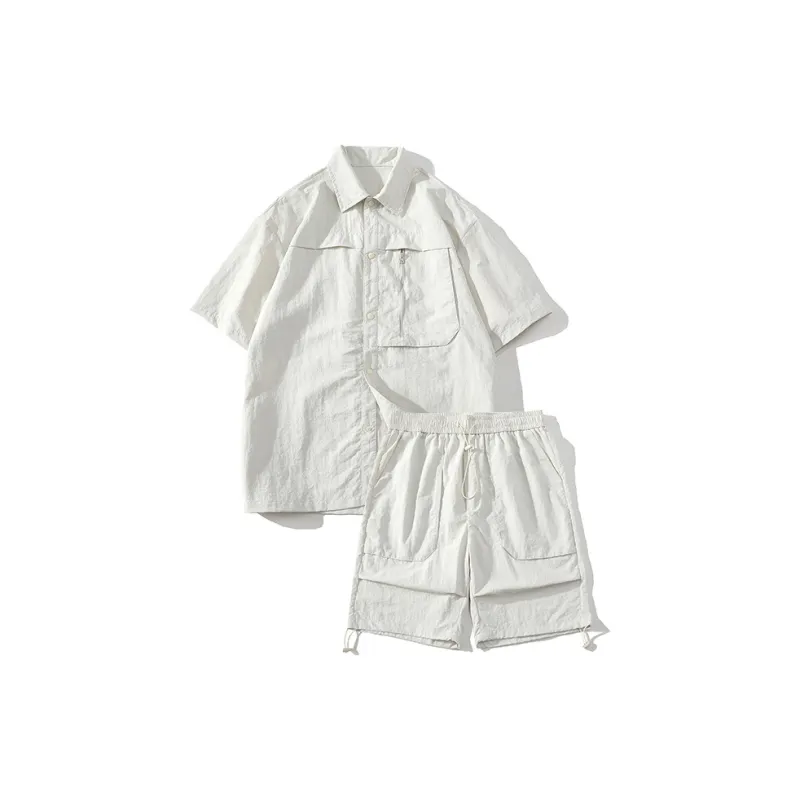 GOOSELIAR Shirt Shorts Set Two-Piece Set Unisex-1