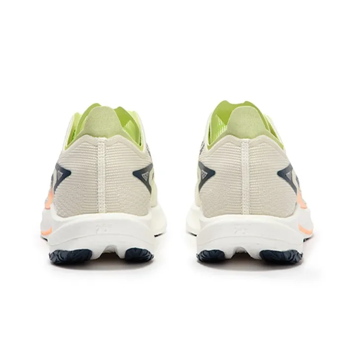 361° Speed Team Cushioned Slip Resistant Abrasion Resistant Breathable Low Top Sprint Running Shoes Unisex White Green-3