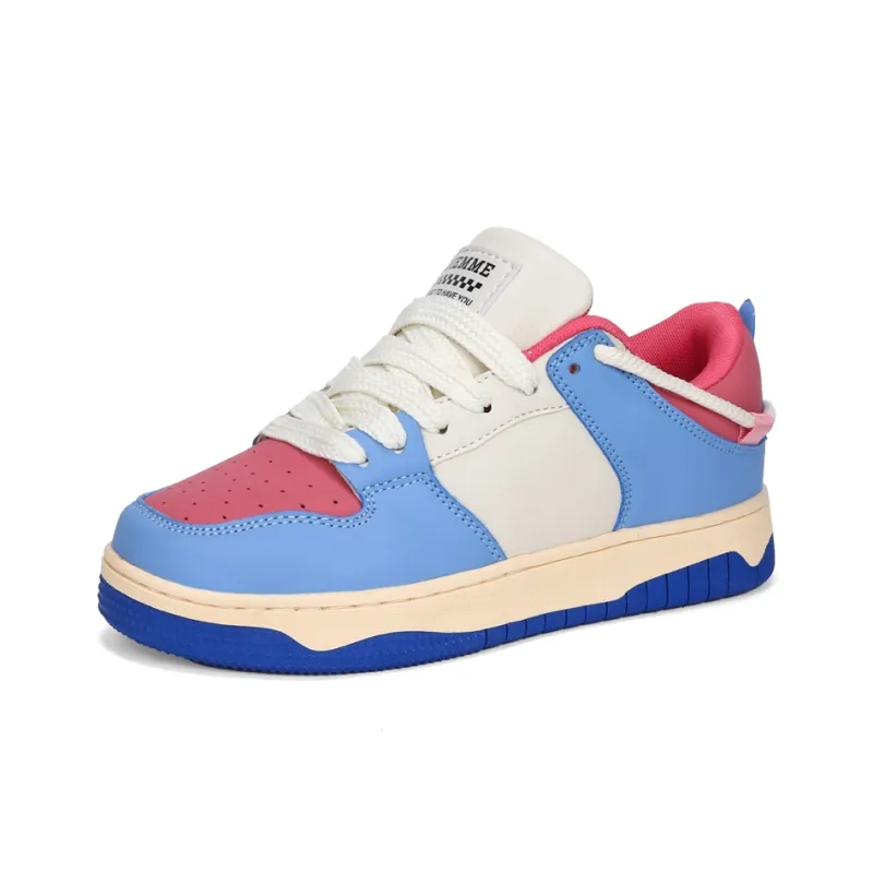 DIEMME Lightweight Height Increasing Low Top Skateboard Shoes Women's Blue-1