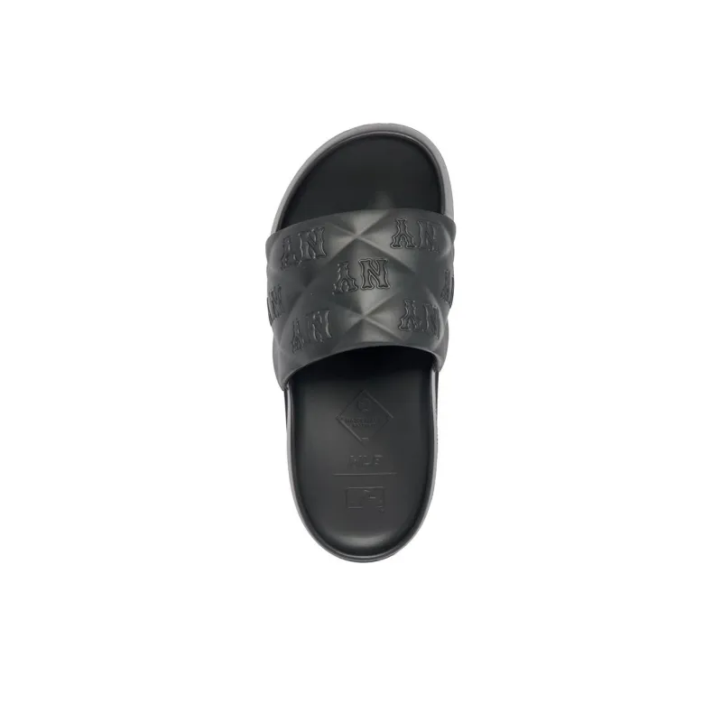 MLB Slipper Chunky Bouncer Slide Slippers Unisex Black-3