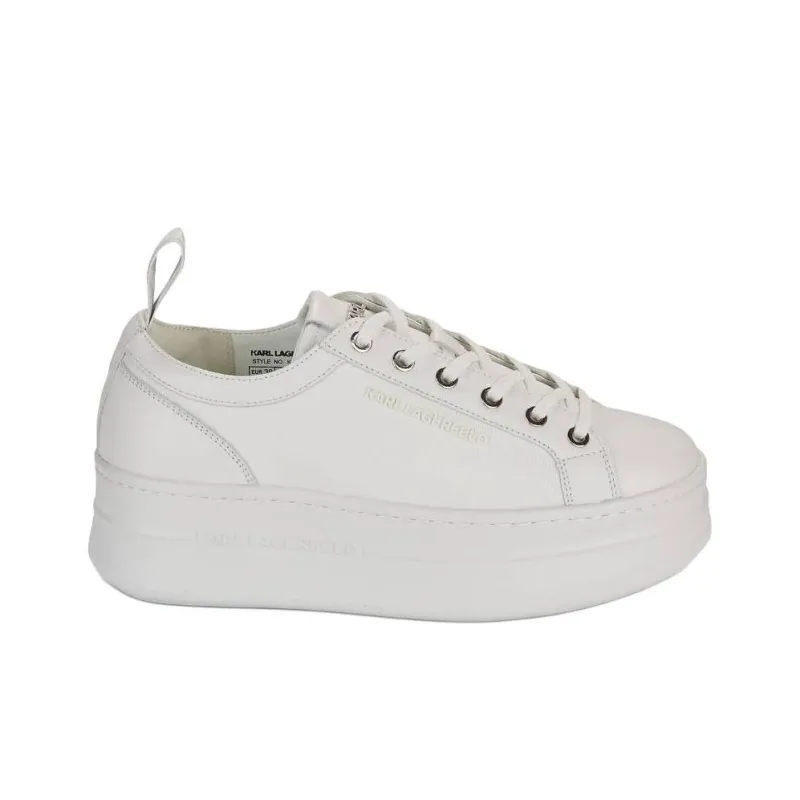 KARL LAGERFELD Low Top Skateboard Shoes Women's White-1