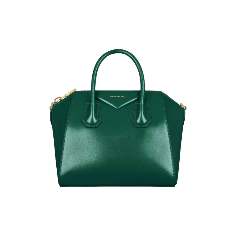 GIVENCHY Antigona Cow Leather One Shoulder Handbags Small Size Women's Emerald Green-0
