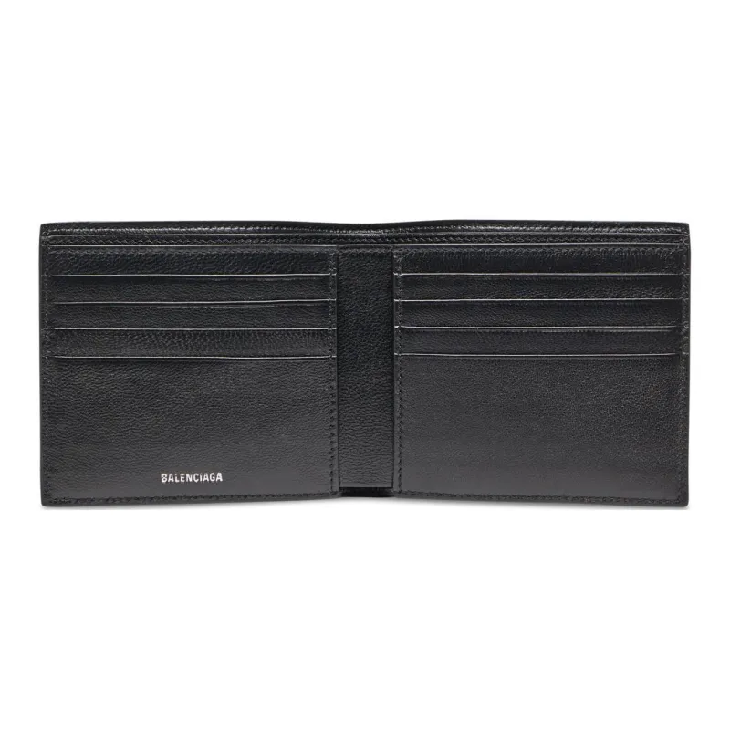 Balenciaga Polyurethane Wallet Men's Black-2