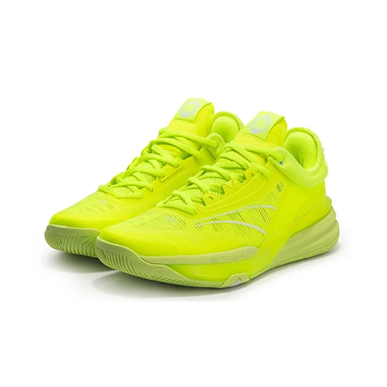 361° DVD1 Basketball Shoes Men Low Top Neon Solar Yellow/361 Degrees White-2