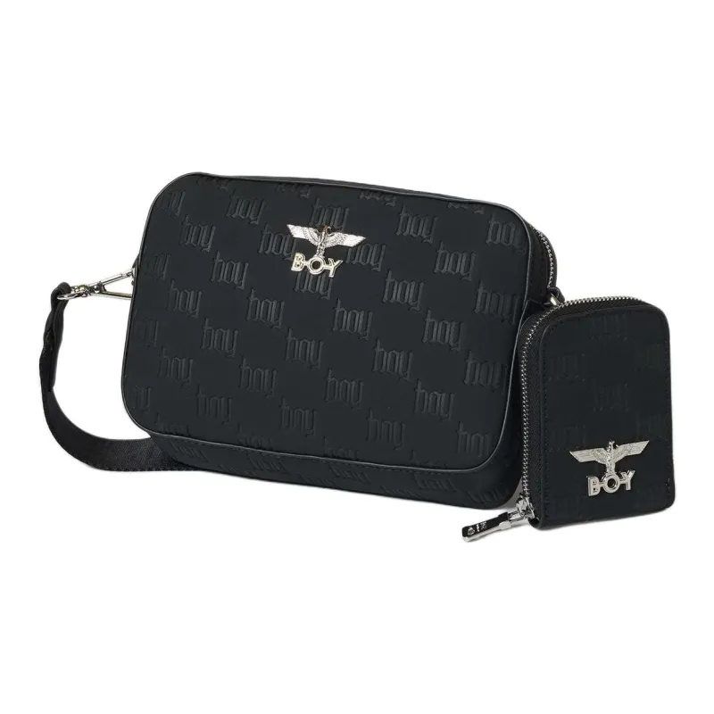 Boy London Synthetic Leather Shoulder Bag Crossbody Bag Men's Black-1