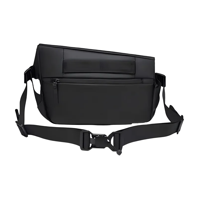 NINE NAIL Polyester Casual Crossbody Bag Sling Bag Fanny Pack Regular Unisex Black-1