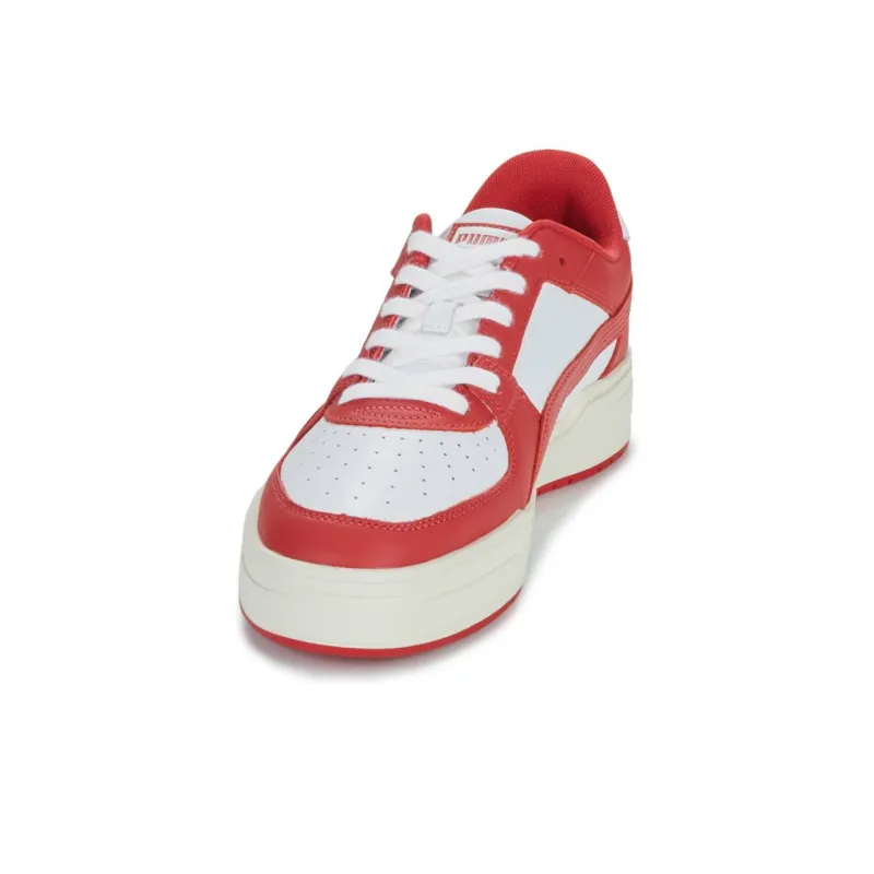 PUMA Ca Pro Classic Cushioning Wear Resistant Low Top Skateboard Shoes Men's Red White-4