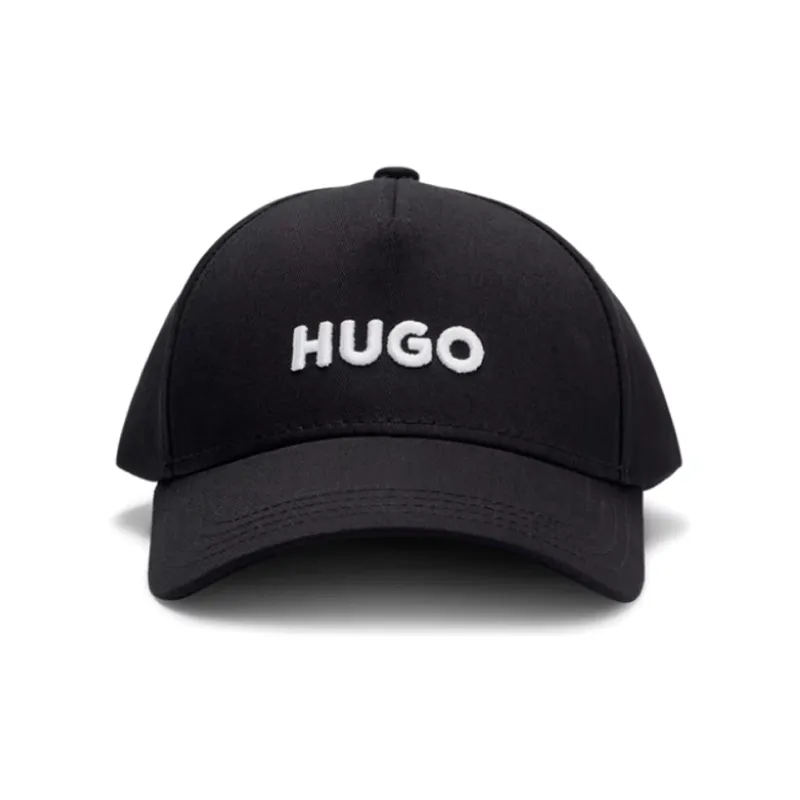 HUGO BOSS Cotton Fabric Baseball Caps Men's Black-1