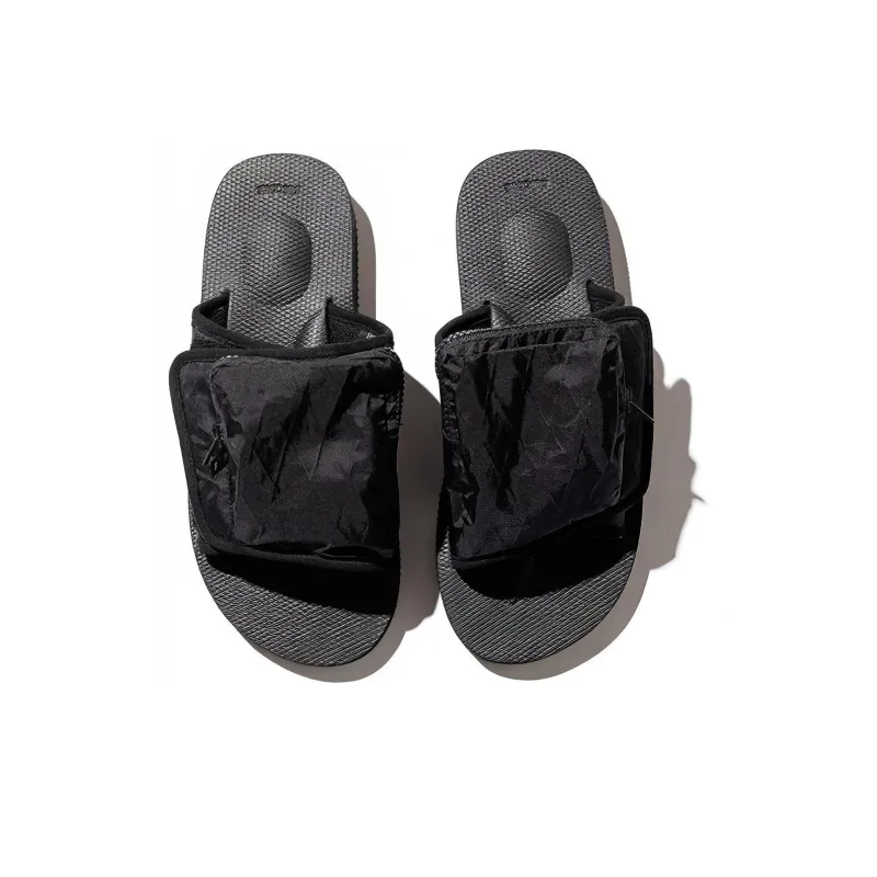 Unused x Suicoke Rubber Sole Slip-Resistant Slide Slippers Women's Black-1