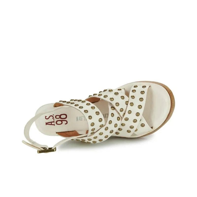 AirStep NOA STUD Roman Sandals Women's White-4