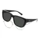 Bright Black Frame with Gray Lens[9018]Polarized