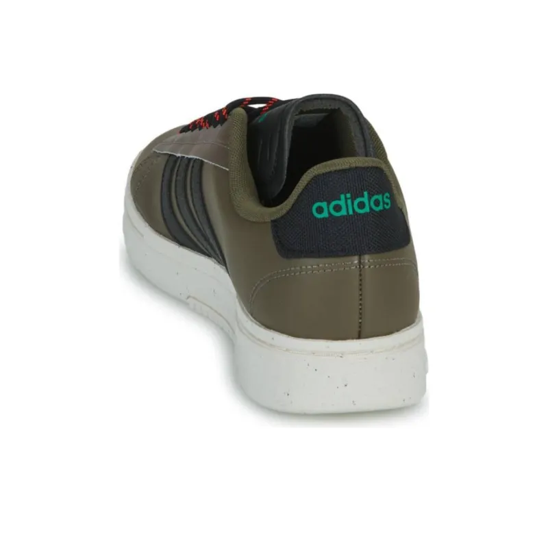 Adidas GRAND COURT ALPHA Grand Court Alpha Cushioning Wear Resistant Low Top Skateboard Shoes Men's Gray-3