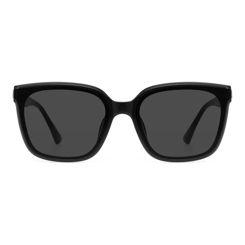 PULAIS Plate Frame Square Sunglasses Unisex-4