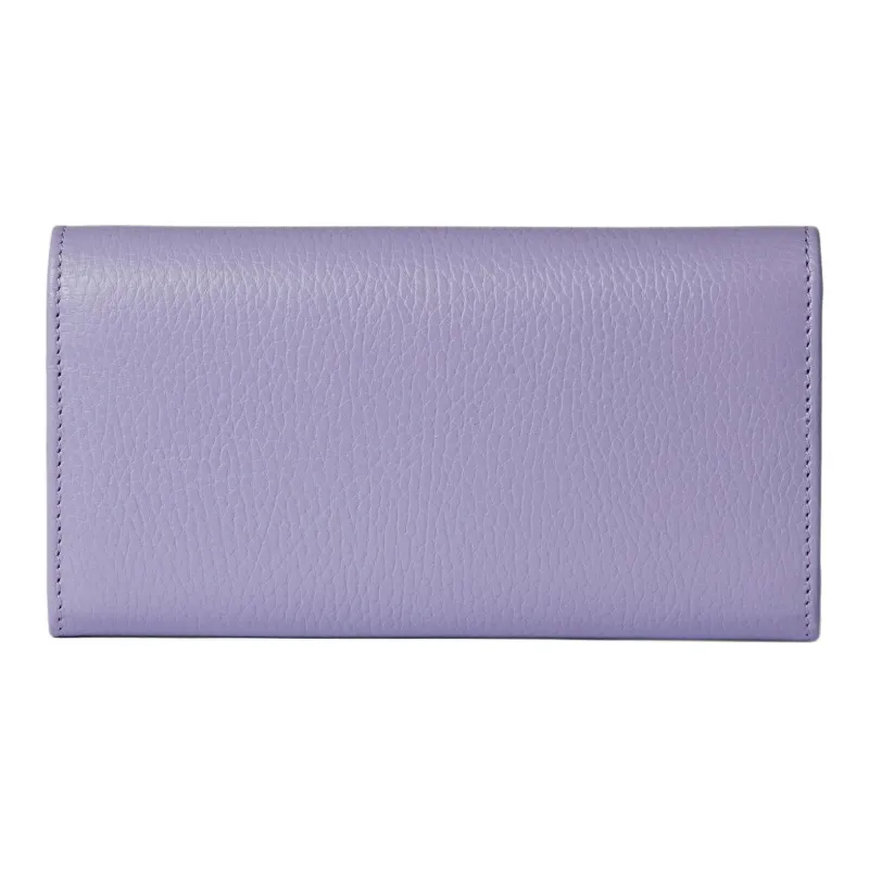 GUCCI GG Marmont Leather Wallet Women's Light Purple-2