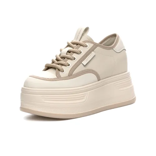 Shoe Cabinet Floral Language Slip-Resistant Cushioning Lightweight Height Increasing Low-Top Skateboard Shoes Women's