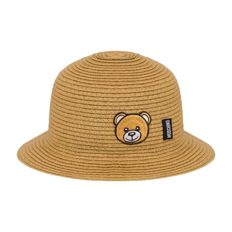 MOSCHINO Polyester Hamster Fur Bucket Hats Kids' Brown-2