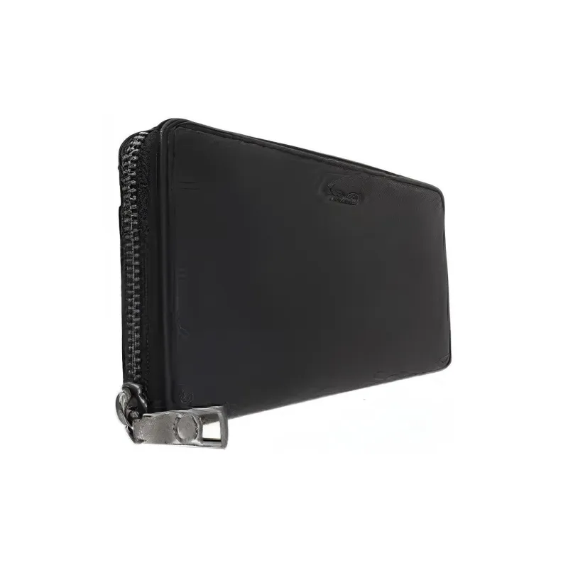 COACH Cow Leather Clutch Wallet Trumpets Men's Black-2