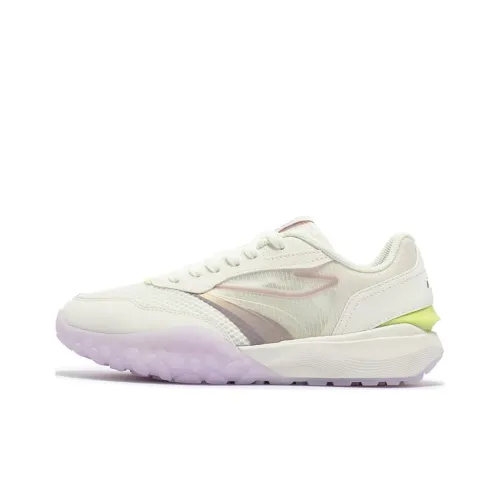 361° Cushioning Wear Resistant Low Top Casual Shoes Women's White Purple