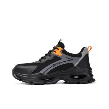 Blue Gull Shield Lightweight Rebound Low Top Outdoor Shoes Unisex Gray Black