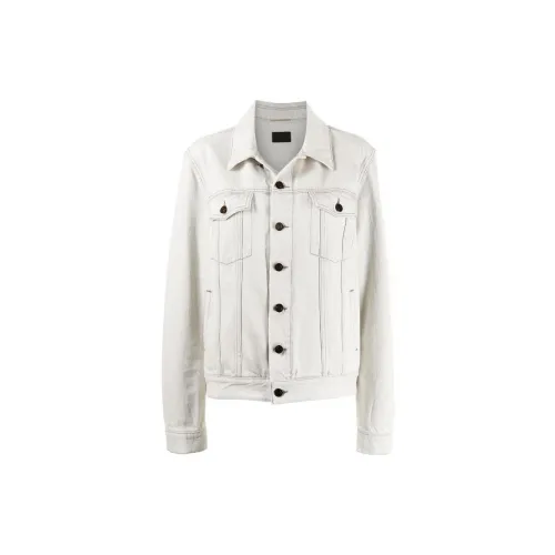 SAINT LAURENT Denim Jackets Women's White