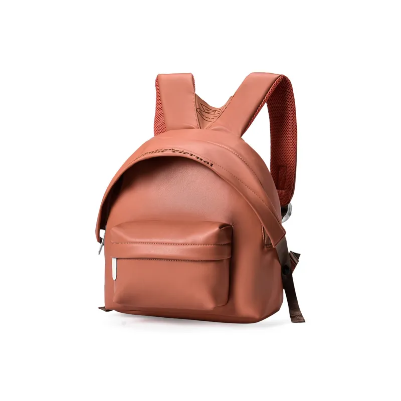 DRACONITE PU Students Backpack Mini Women's Orange-1