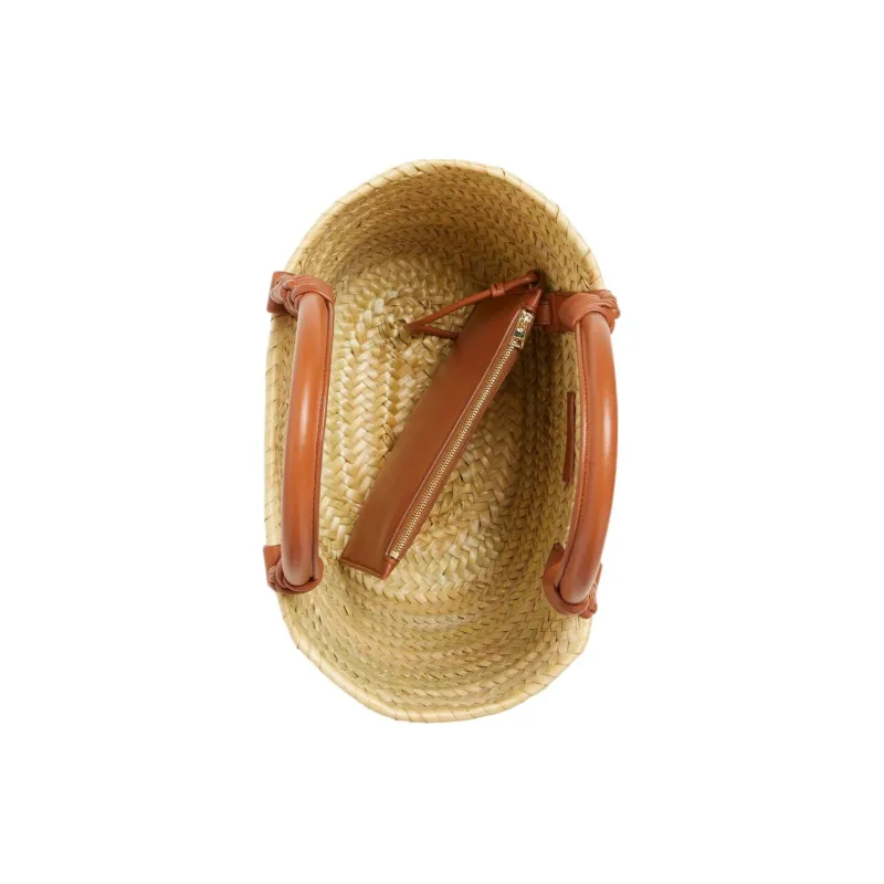 Alanui Small Icon Palm Leaf Tote Bag-4